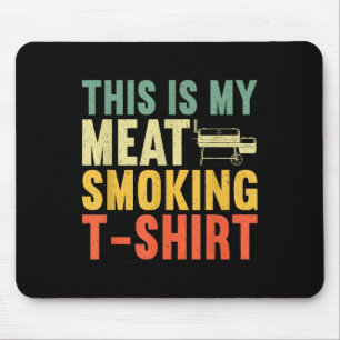 Cooles Fleisch Rauchen Kunst für Männer Frauen Gri Mousepad