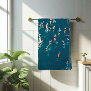 Cooles Foto der Schwimmer Badehandtuch