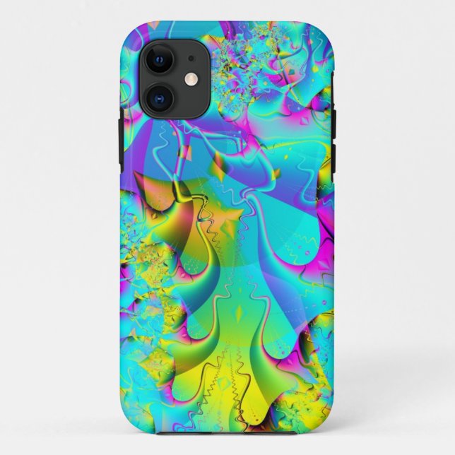 Cooles Fraktal Case-Mate iPhone Hülle (Rückseite)