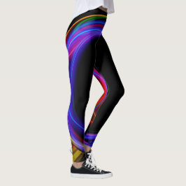 Cooles Fraktal-psychedelisches Leggings