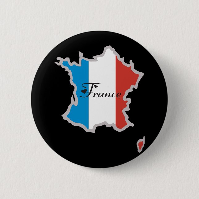 Cooles Frankreich Button (Vorderseite)
