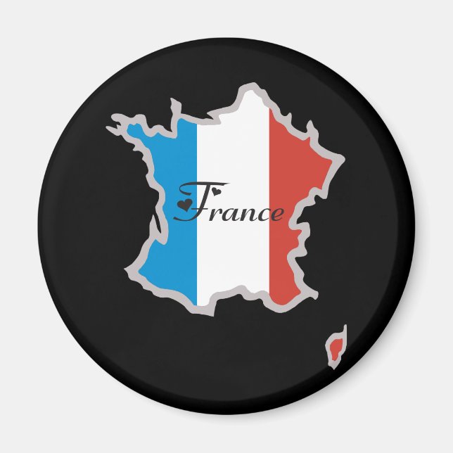 Cooles Frankreich Magnet (Vorne)