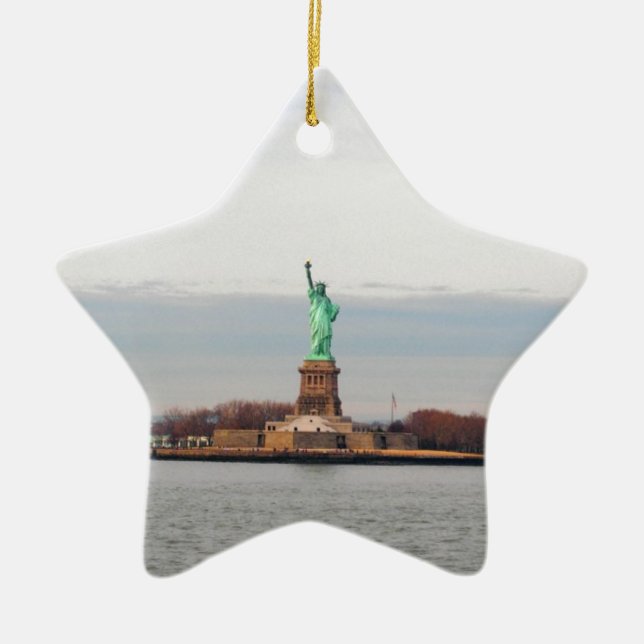 Cooles Freiheitsstatue - NY New York Keramik Ornament (Vorne)