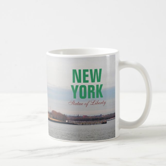 Cooles Freiheitsstatue - NY New York Tasse (Rechts)