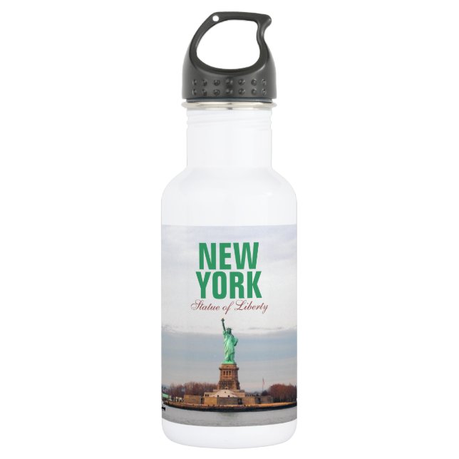 Cooles Freiheitsstatue - NY New York Trinkflasche (Vorderseite)