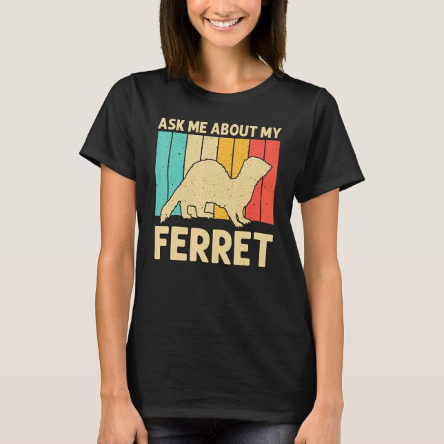 Cooles Frettchen für Damen T-Shirt (Vorderseite)