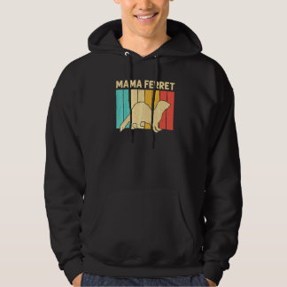 Cooles Frettchen für Frauen Mutter Tier Frettchen  Hoodie