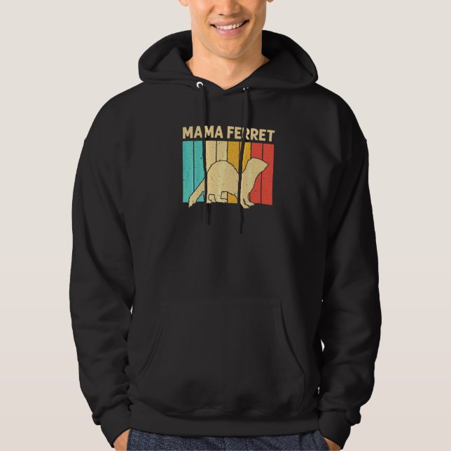 Cooles Frettchen für Frauen Mutter Tier Frettchen  Hoodie (Vorderseite)