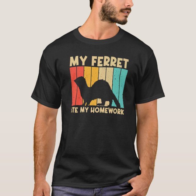 Cooles Frettchen für Kinder Jungen Männer Frettche T-Shirt (Vorderseite)