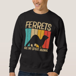 Cooles Frettchen für Männer Frauen Ferret Heimtier Sweatshirt