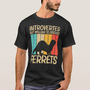 Cooles Frettchen für Männer Frauen Ferret Heimtier T-Shirt