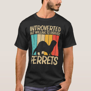 Cooles Frettchen für Männer Frauen Ferret Heimtier T-Shirt