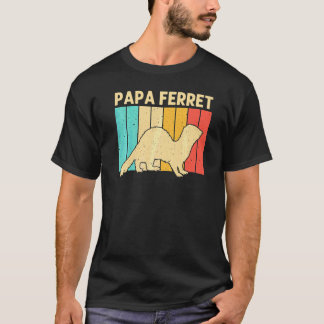Cooles Frettchen für Männer Vater Tier Frettchenbe T-Shirt