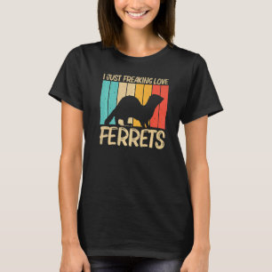 Cooles Frettchen für Männer - weibliches Frettchen T-Shirt
