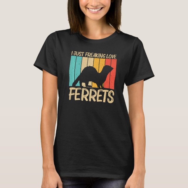 Cooles Frettchen für Männer - weibliches Frettchen T-Shirt (Vorderseite)