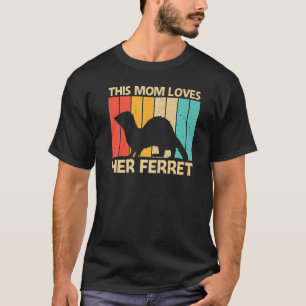 Cooles Frettchen zur Mama Muttertier T-Shirt