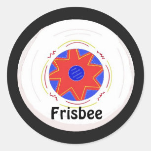 Cooles Frisbee-Design Runder Aufkleber