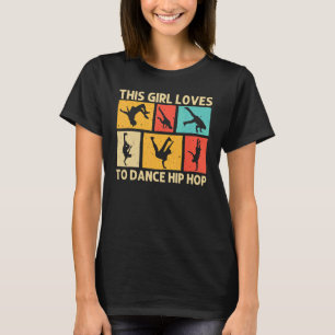 Cooles Frühstück für Mädchen Kinder Hip Hop Tanz B T-Shirt