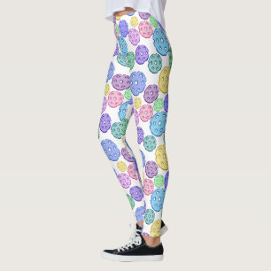 Cooles Fun Farbiges Pickle-Ball-Muster Leggings