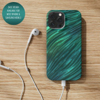 Cooles Funky Dark Aquamarin Blue Green 3D Art Must