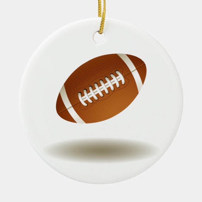 Cooles Fußball-Emblem Keramikornament (Vorne)