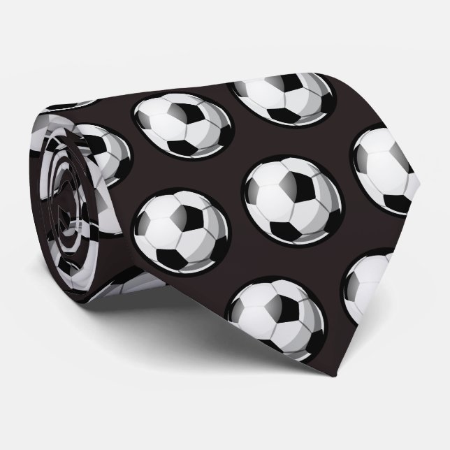 Cooles Fußballsportmuster Krawatte (Gerollt)