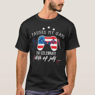 cooles Gamer-Design, 4. Juli Gamer-Humor T-Shirt