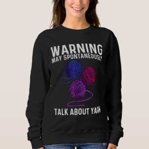 Cooles Garn für Männer Crocheter Strick Knitter Cr Sweatshirt