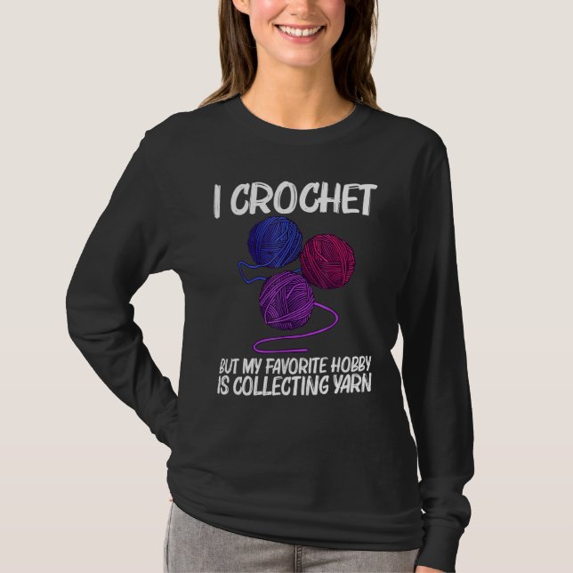 Cooles Garn für Männer Crocheter Strick Knitter Cr T-Shirt (Vorderseite)