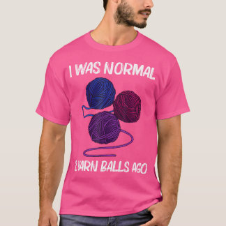 Cooles Garn-Geschenk für Männer Frauen Häkelnd Str T-Shirt