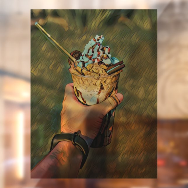 Cooles Gefriereis Fensteraufkleber (Blatt 2)