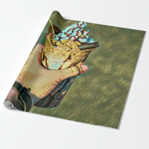 Cooles Gefriereis Geschenkpapier