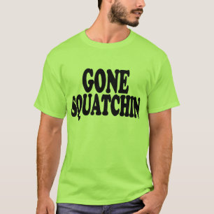 Cooles GEGANGENES SQUATCHIN Bigfoot Jäger-Logo de T-Shirt