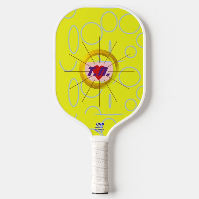 Cooles Gelbpaddel Pickleball Schläger (Vorderseite)