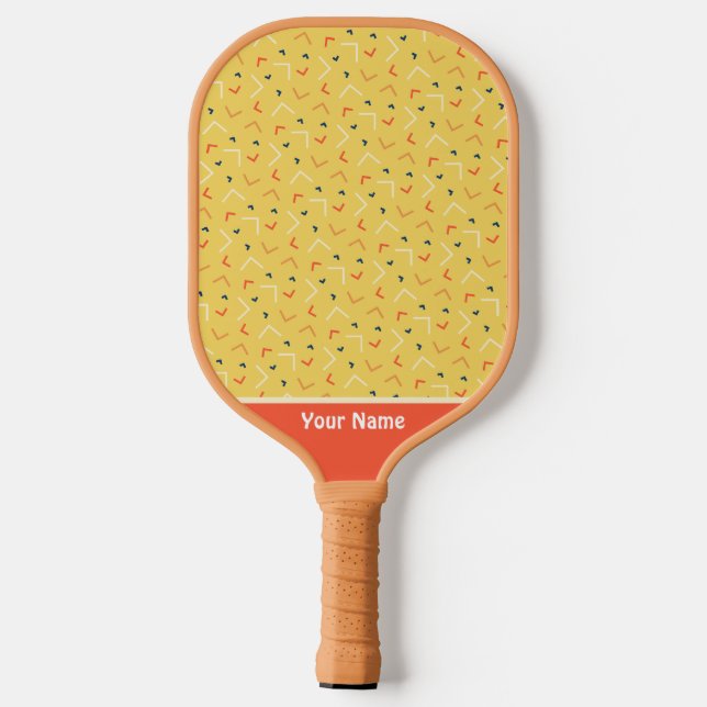 Cooles Gelbpaddel Pickleball Schläger (Rückseite)