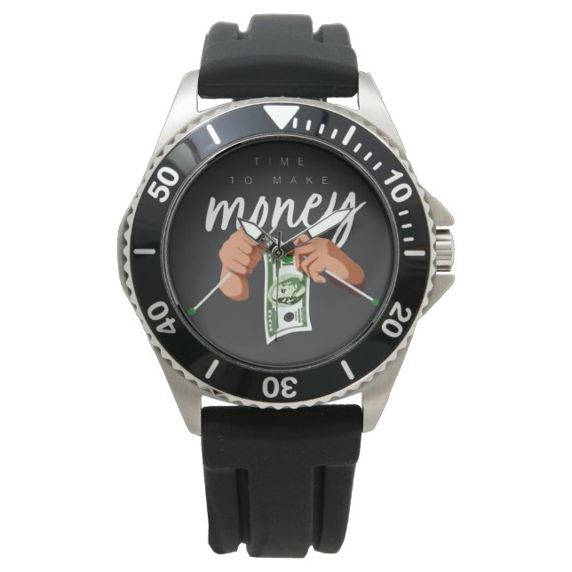 cooles Geldverdienen Armbanduhr (Vorderseite)