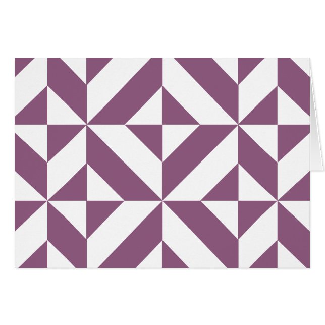 Cooles geometrisches Deko Cube Muster (Vorderseite (Horizontal))