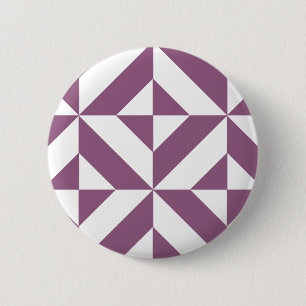 Cooles geometrisches Deko Cube Muster Button