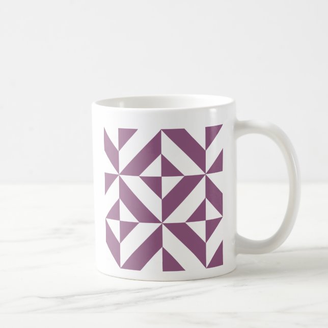Cooles geometrisches Deko Cube Muster Kaffeetasse (Rechts)