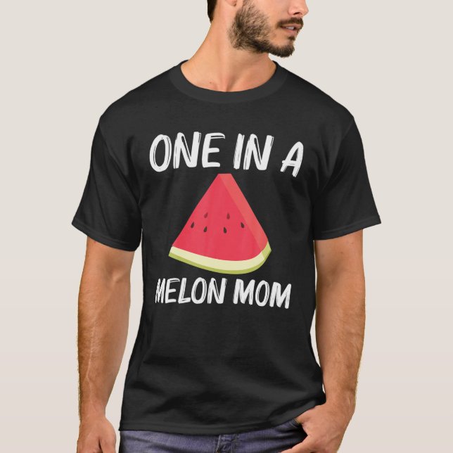 Cooles Geschenk für Mama Rote Melone Frucht T-Shirt (Vorderseite)