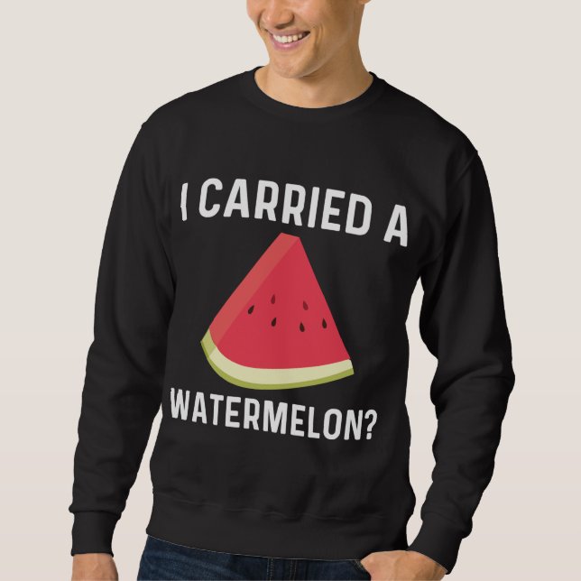 Cooles Geschenk für Männer Rote Melone Sweatshirt (Vorderseite)