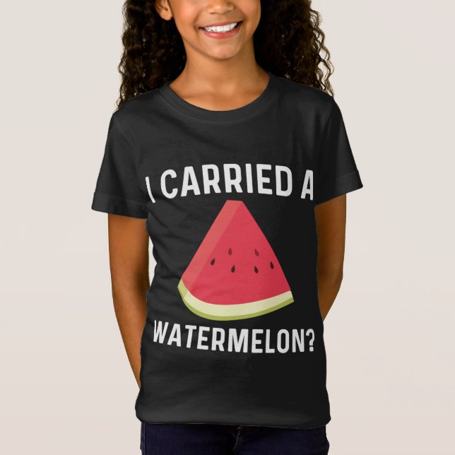 Cooles Geschenk für Männer Rote Melone T-Shirt (Vorderseite)