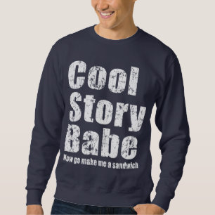 Cooles Geschichten-Baby. Jetzt mache gehe mich ein Sweatshirt