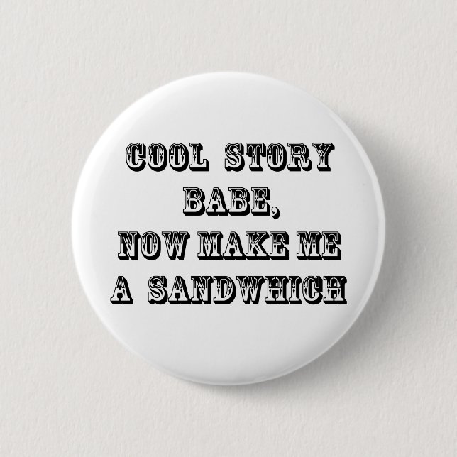 Cooles Geschichtenbaby Button (Vorderseite)