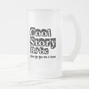 Cooles Geschichtenbaby Mattglas Bierglas