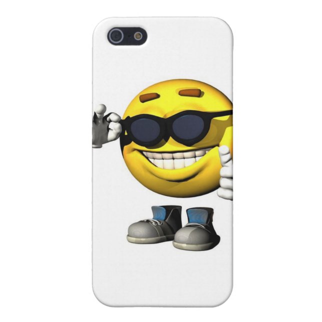 cooles Gesicht iPhone Hülle (Hinten)