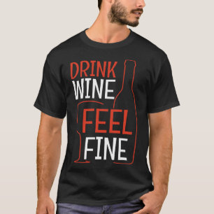 Cooles Getränk Gefühl Weinkultur und Erde T-Shirt