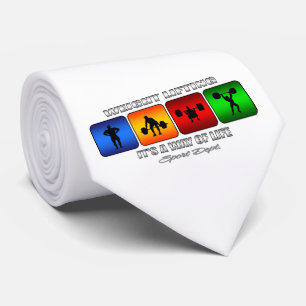 Cooles Gewichts-Anheben ist es eine Lebensart Krawatte