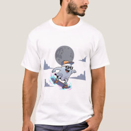 Cooles Ghost Skateboarding T-Shirt