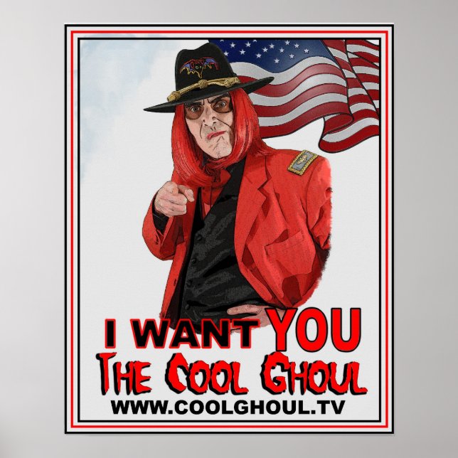 Cooles Ghoul 16" x 20" Poster (Vorne)